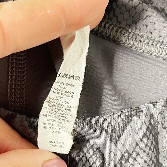 Varley XSmall XS Gray Lets Go Super High Rise Snakeprint Leggings Workout Animal - Picture 10 of 10